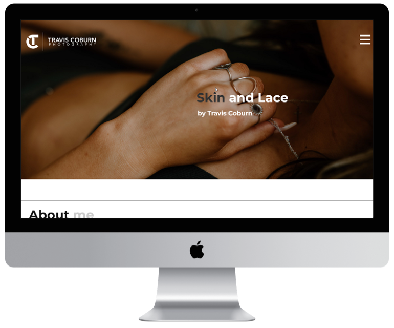 Desktop Web Design and Development for Skin and Lace by TCP