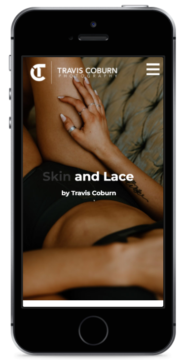 Mobile Web Design and Development for Skin and Lace by TCP